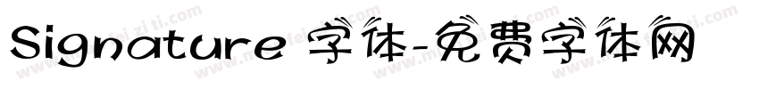Signature 字体字体转换